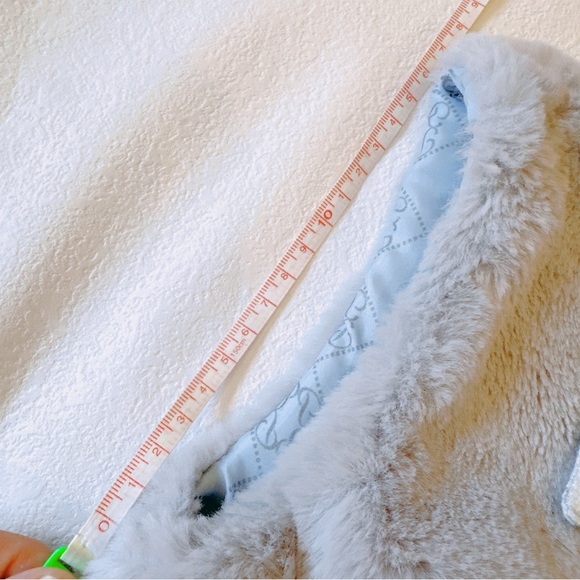 Patachou GREY FUR VEST WITH BOW - Picture 6 of 6